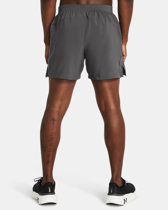 Men's UA Launch 5" Shorts, Gray, pdpMainDesktop image number 1